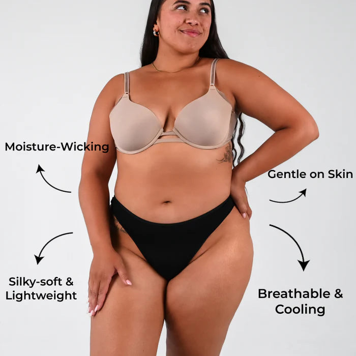 Bamboo-Fiber Ultra-Soft & Breathable Panties (Thong)